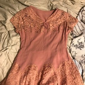 True vintage 1940s party, cocktail, prom dress